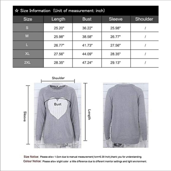 Women's Heart Pullover Sweater - Picture 5 of 5
